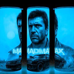 Glow in the Dark Mad Max Road Warrior 70s Mel Gibson Cup Mug Tumbler
